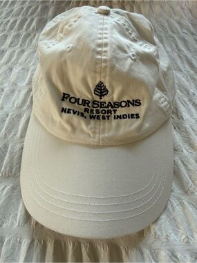 Four Seasons Resort Nevis Cream Baseball Cap